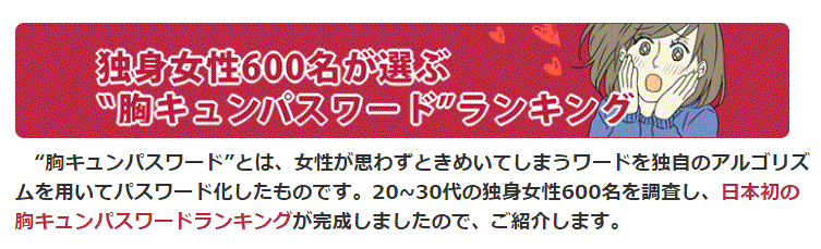 胸キュンパスワード ランキング 逗子市商工会パソコン教室