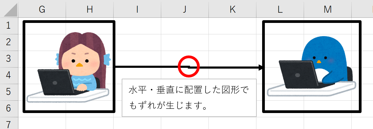 Excelなどの カギ線コネクタ をまっすぐにする方法 藤沢商工会議所パソコン教室